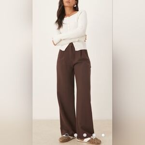 Abercrombie & Fitch Curve Love Sloane Wide Leg Trousers